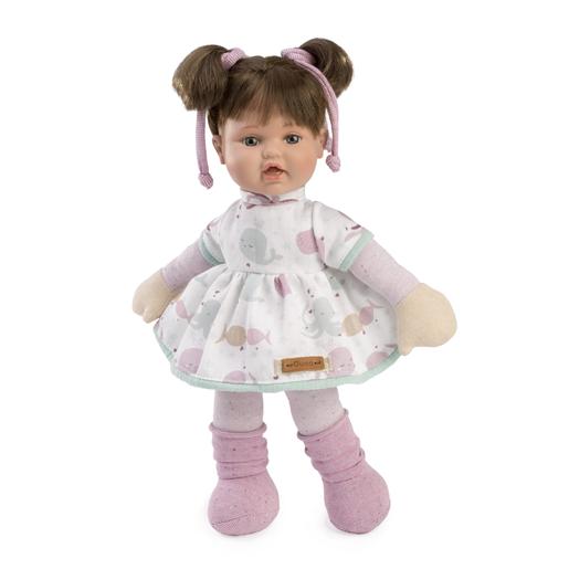 Muñeca Mimi rosa con vestido ballenas
