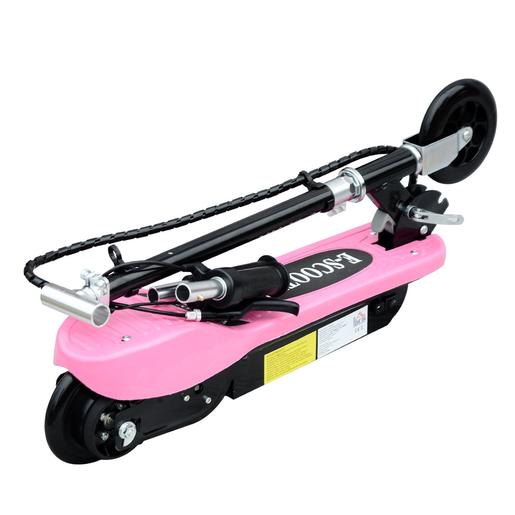 Homcom - Patinete eléctrico Scooter Plegable Rosa