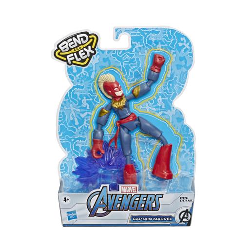 Los Vengadores - Figura Bend and Flex Capitana Marvel 15 cm