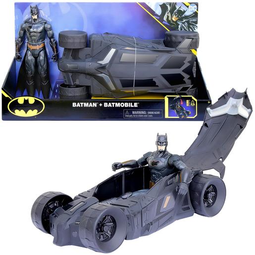 Dc comics - Batman - Set Batimóvil y figura de acción de Batman 30 cm ㅤ